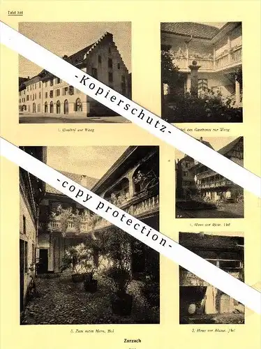 Photographien  / Ansichten , 1924 , Zurzach und Klingnau , AG , Prospekt , Fotos , Architektur !!!