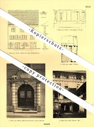 Photographien  / Ansichten , 1924 , Zurzach , AG , Prospekt , Fotos , Architektur !!!