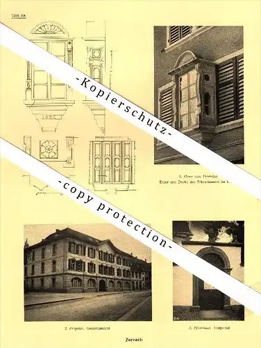 Photographien  / Ansichten , 1924 , Zurzach , AG , Prospekt , Fotos , Architektur !!!