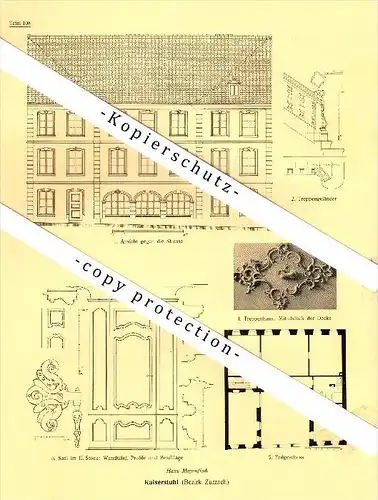 Photographien  / Ansichten , 1924 , Kaiserstuhl und Zurzach , AG , Prospekt , Fotos , Architektur !!!