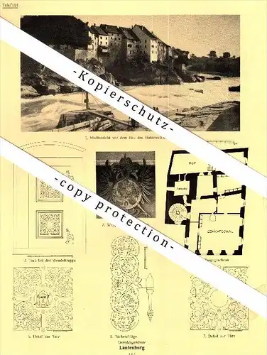 Photographien  / Ansichten , 1924 , Laufenburg , Klingnau und Kaiserstuhl , Zurzach , Prospekt , Fotos , Architektur !!!