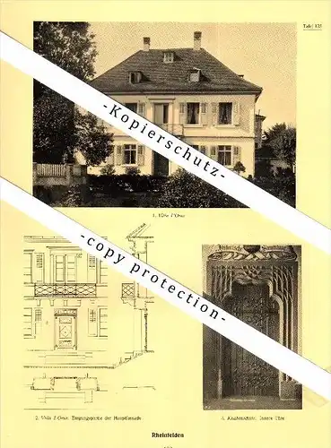 Photographien  / Ansichten , 1924 , Rheinfelden AG , Prospekt , Fotos , Architektur !!!