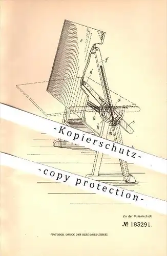 original Patent - Robert Reiss in Liebenwerda , 1906 , Verstellbarer Zeichentisch , Tisch , Zeichnen , Zeichner , Tische