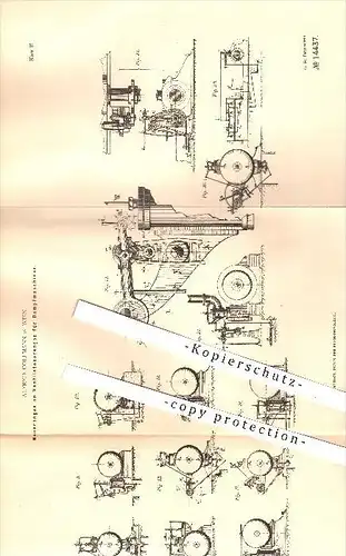 original Patent - Alfred Collmann in Wien , 1880 , Ventilsteuerung für Dampfmaschinen , Dampfmaschine , Motor !!!