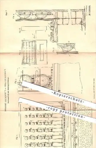 original Patent - Hermann Kruschwitz in Gera , 1898 , Glockenspiel , Glocke , Glocken , Musik , Musikinstrumente !!!