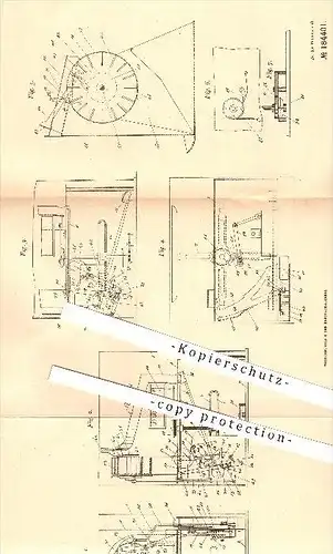 original Patent - August Günther in Lichtenberg , Berlin u. Karl Kader in Geisbach b. Hennef , 1906 , Drehkreuz , Münzen