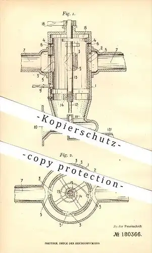 original Patent - Societa Anonima Fabbrica Italiana di Automobili , Turin ,1906, Karburator für Explosionskraftmaschinen