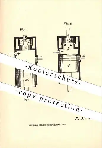 original Patent - Wilhelm Brandes in Trollhättan , Schweden , 1905, Viertaktverbrennungskraftmaschinen , Motor , Motoren