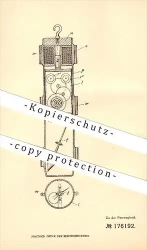 original Patent - Carl Erlinghagen in Nordhausen , 1904 , Bohrlöcher , Bohren , Bohrer , Pendel , Magnet , Lot !!!