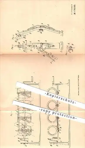 original Patent - Johann Petter Kvarnström in Tyskbo , Horndal , Schweden , 1904 , Spülvorrichtung für leere Gefäße !!!