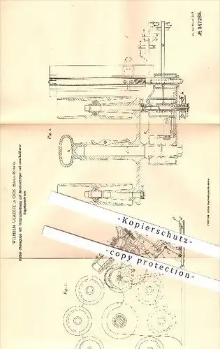 original Patent - Wilhelm Gladitz in Oos , 1902 , Diktier-Phonograph mit Walzenanordnung , Baden-Baden !!!