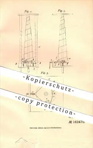 original Patent - Johann Kuffel in Hildburghausen , 1903 , Federnde Auffangvorrichtung für Förderschalen !!!