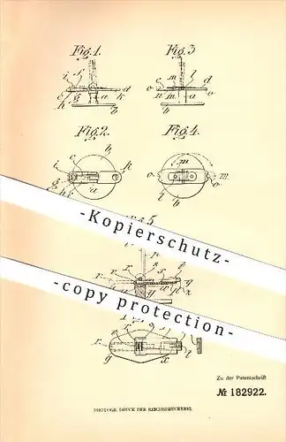 original Patent - Franz Pokorný & Robert Czempirek in Wien , 1906 , Sicherung für Klappknöpfe !!!