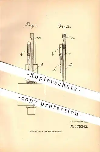 original Patent - Heinrich Boldt in Konstanz , 1904 , Gasfernzünder !!!