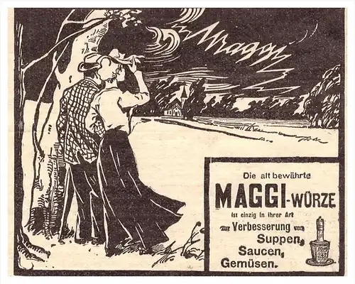 original Werbung - 1901 - Maggi Würze , Kur , Arzt , Apotheke !!!