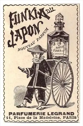 original Werbung - 1901 - FUNKIA JAPON , Parfum , Parfumerie Legrand in Paris !!!