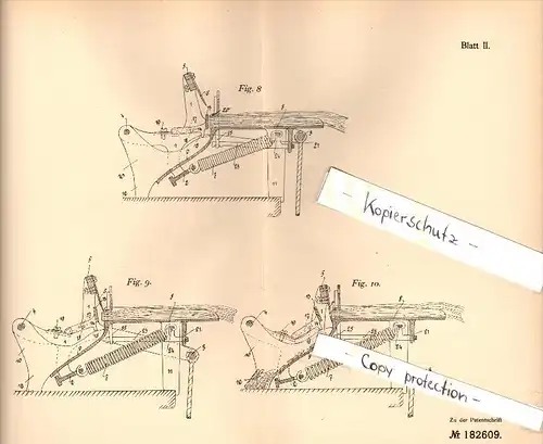 Original Patent - Léon Fondu in Bascoup Chapelle , 1906 , Apparat zum Schneiden von Tabak , Chapelle-lez-Herlaimont  !!!