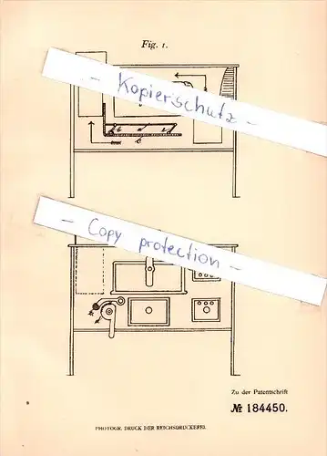 Original Patent - Karl Engelmayer in Günzburg a. d. Donau , 1905 , Kochherd , Koch , küche , Herd !!!