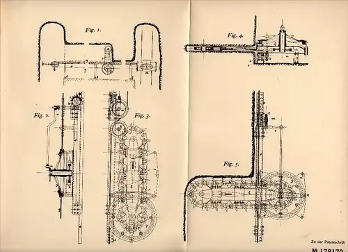 Original Patent - J. Herrmann in Bildstock b. Saarbrücken , 1904 , Kohlenschrämmaschine , Kohle , Bergbau !!!