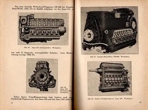 Handbuch Flugmotoren - Technik , 1942 , Wehrmacht - Flugzeug , BMW , Argus , Hirth , Bramo , Siemens , Wright !!!