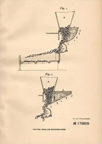 Original Patentschrift - Otto Stichel in Regis - Breitingen , 1906 , Beschickungsapparat für Brennstoffe !!!