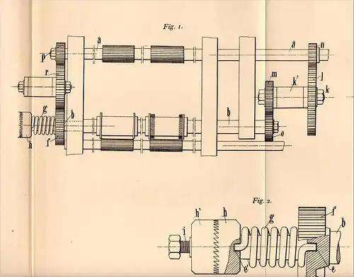 Original Patentschrift - Ch.H. Doyen à Mondrepuis , 1905 , Conduisez pour machine à filer , filature !!!