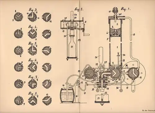 Original Patentschrift - Jean Bienz in Langenthal , 1904 , Sättigung von Flüssigkeiten mit Kohlensäure !!!