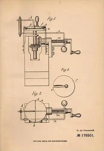 Original Patentschrift - M. Harnisch in Sehma , 1905 , Herstellung von Posamenten , Sehmatal !!!