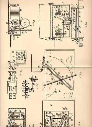 Original Patentschrift - K. Leon in Vaxholm , Schweden , 1904 , Apparat zum anvisieren von Gegenständen , Visier !!!
