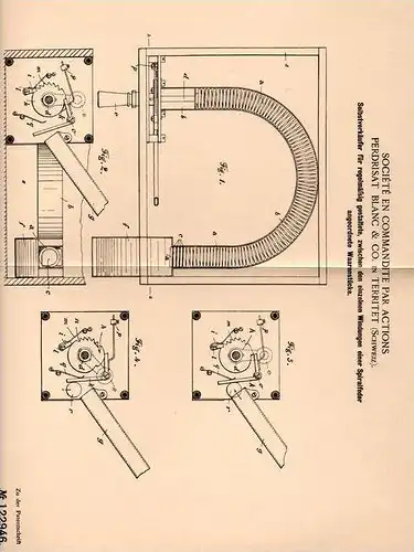 Original Patentschrift - Blanc & Co in Territet , Schweiz , 1900 , Verkaufsautomat , Selbstverkäufer !!!