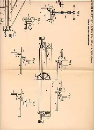 Original Patentschrift - Auguste H. Bif in Bois-Guillaume prés Rouen , 1902 , Abkantemaschine !!!
