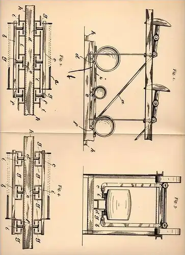 Original Patentschrift - Fa. A. Wagner in Böblingen , 1906 , Transportschwinge für Fässer , Faß !!!
