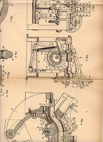Original Patentschrift - W. Johnson in Texarkana , Texas , 1903 , Maschine für Werzeugstiele !!!