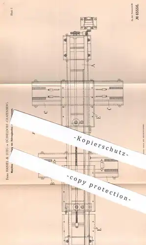 original Patent - Haniel & Lueg , Düsseldorf / Grafenberg , 1892 , Rohre fräsen und bohren | Fräse , Rohr
