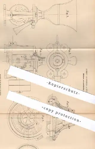 original Patent - Robert Schneider , Düsseldorf , 1879 , Mahlwerk mit konoïdischem Läufer | Mühle , Mühle , Walze !!!