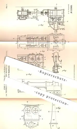 original Patent - John L. Alberger , Buffalo , New York | Thomas Sault , New Haven , USA | Kondensator für Dampfmaschine