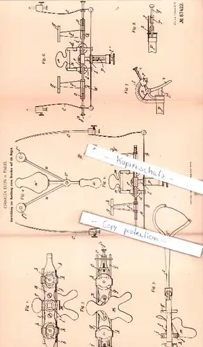 Original Patent  - Charles Dion in Paris , 1895 , Gesundheitspflege !!!