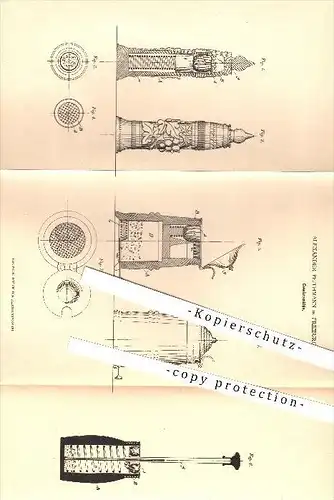 original Patent - Alexander Peithmann in Freiburg , 1879 , Gewürzmühle , Gewürze , Mühle , Mühlen , Küche , Haushalt !!!