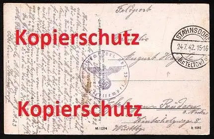 Nachrichten - Abteilung 39 , Stahnsdorf , Bartsch von Sigisfeld Kaserne , 1942 , Ersatz-Abteilung 23 , Berlin , Feldpost