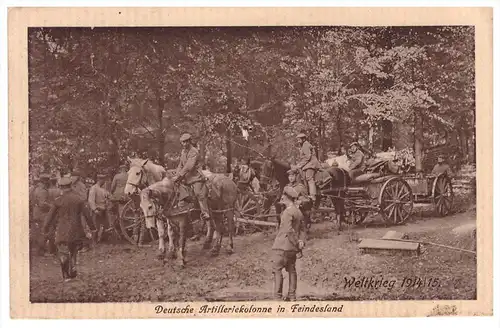 Feldpost 1916 , Weltkrieg 1914/15 , Inf. Rgt 77 , 6. Kompanie , 111 Inf. Division , Landsturm , deutsche Artillerie