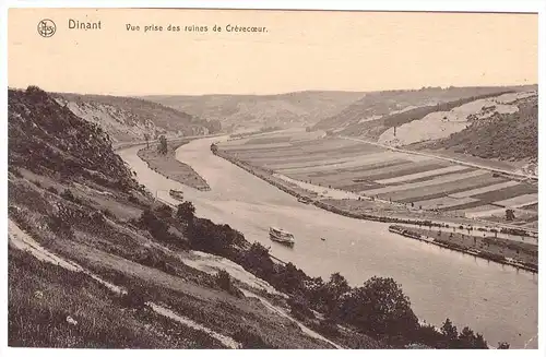 Dinant , 1916 , Vue prise des ruines , Feldpost , Landwehr Inf. Rgt 77 , 6. Kompanie , 111 Inf. Division , Landsturm