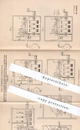 original Patent - Karl Uchermann , Christiania , 1901 , Fernsprechstelle | Fernsprecher mit Münzeinwurf | Telefon !!