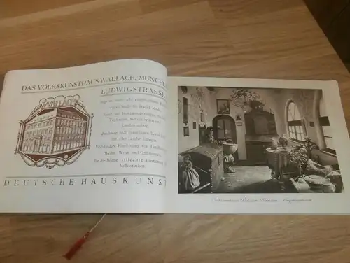 Katalog / Prospekt - Volkskunsthaus Wallach in München , 1921 , Trachten , Mode , Völkerkunde , Kunst , Handarbeit !!!