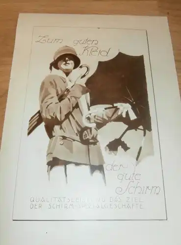 Werbung " Sichert Euch Wohnungen" 1925 , München , Schirm Spezialgeschäft , Bayern , Reklame , Schirme , Wohnung !!!