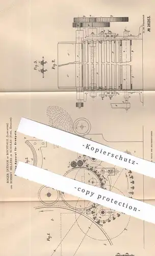 original Patent - Roger Jatham , Rochdale , Lancaster | Robert Sellers , Scholes , York , England | 1883 | Krempel !