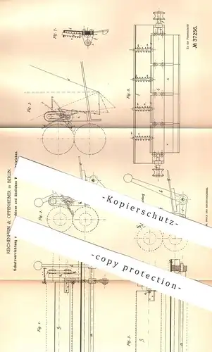 original Patent - Reichenheim & Oppenheimer , Berlin 1886 , Schutz an Wringmaschine , Walzwerk | Waschmaschine Schleuder