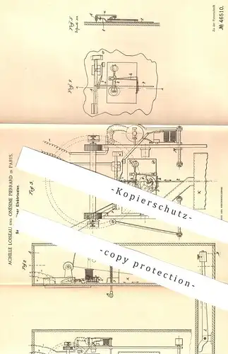 original Patent - Achille Loiseau , Onésime Pierrard , Paris , 1887 , Selbsttätiger Elektrisator | Strom , Automat !!