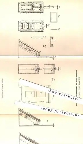 original Patent - Hermann Vité , Berlin , 1880 , Foto - Behälter für Diashow | Fotograf , Fotorafie , Bilder , Fotos !!!