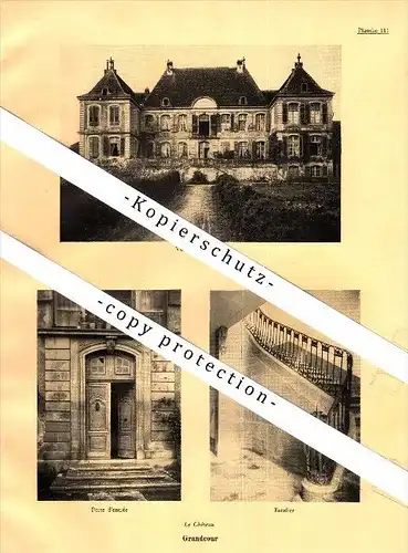 Photographien / Ansichten , 1933 , Rossinière , Grandcour , Broye-Vully , Prospekt , Architektur , Fotos !!!