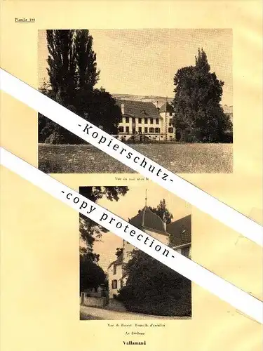 Photographien / Ansichten , 1933 , Vallamand , Vully-les-Lacs , Prospekt , Architektur , Fotos !!!